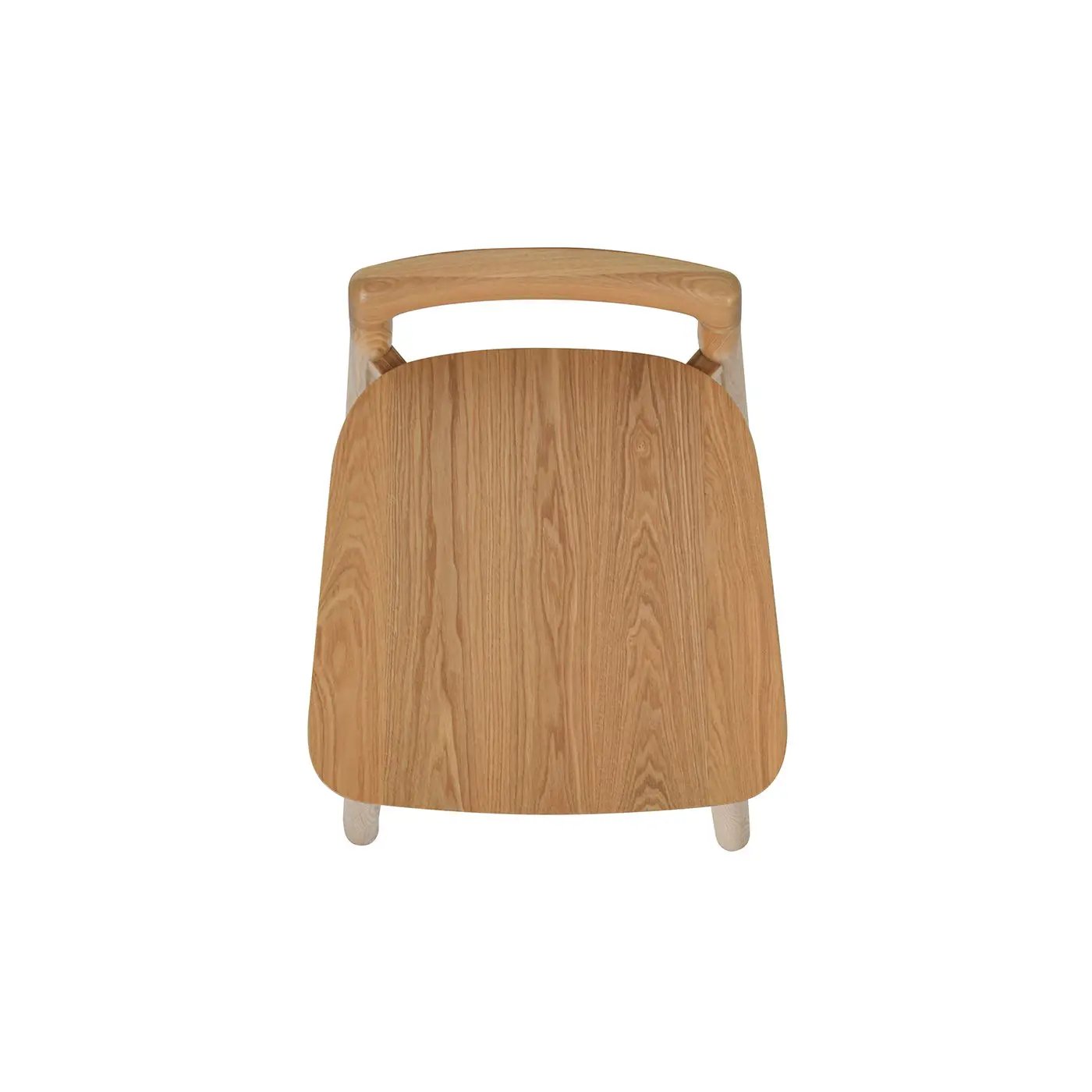 Sven - Modern Minimalist Low Back Counter Stool - Natural Blonde Ash by Unique Piece Furniture