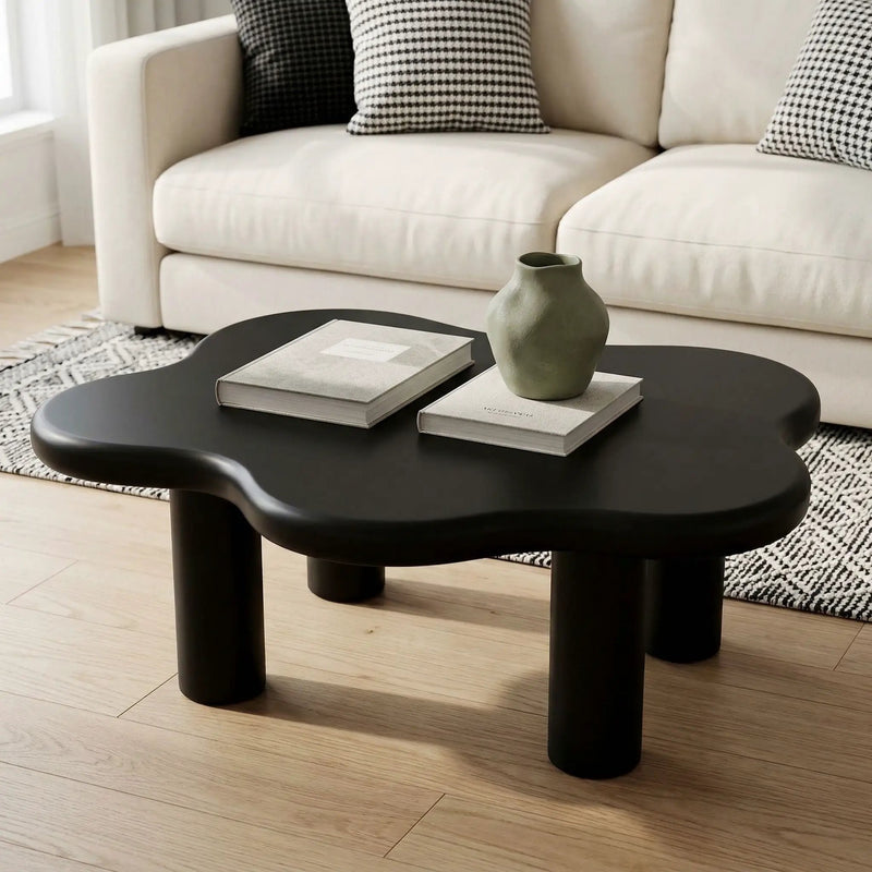 Cloud Shaped Coffee Table With 4 Round Legs by HouseOfZazla