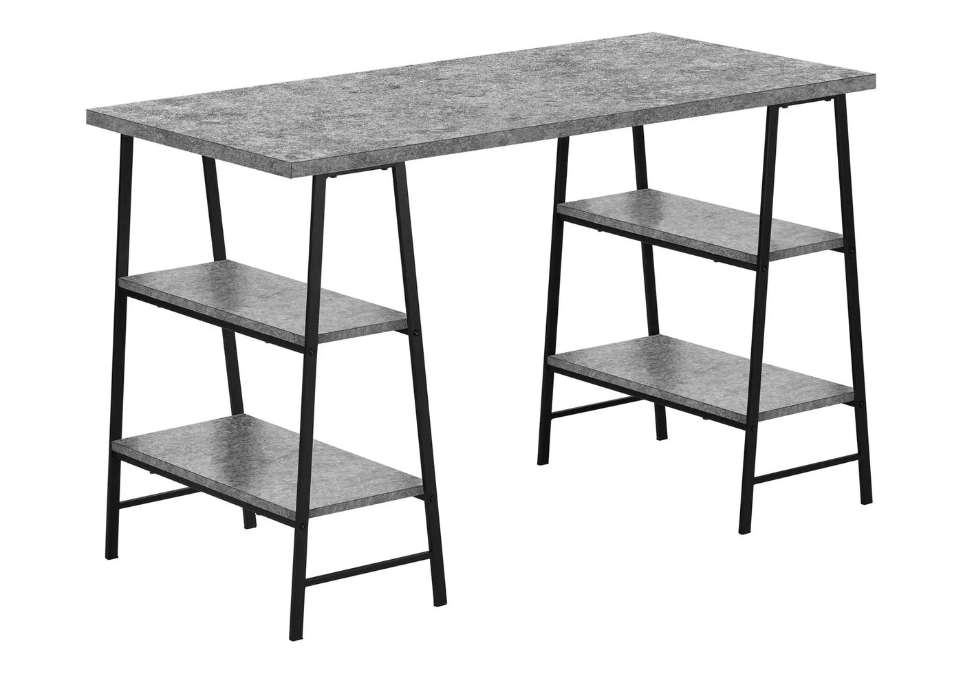 Computer Desk for Home Office with Storage Shelves by HouseOfZazla