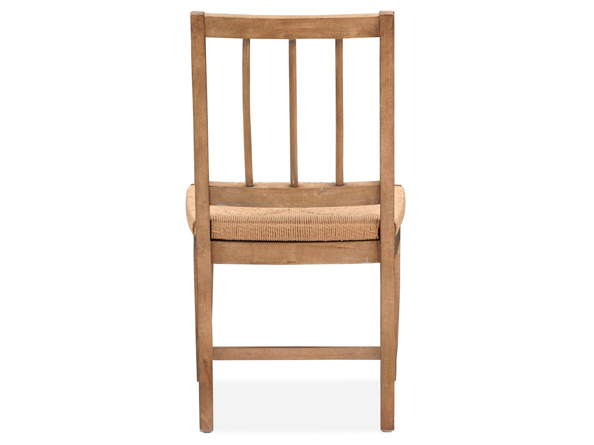 Lindon - Dining Side Chair With Paper Cord Seat (Set of 2) - Light Brown, photo 5 of 7