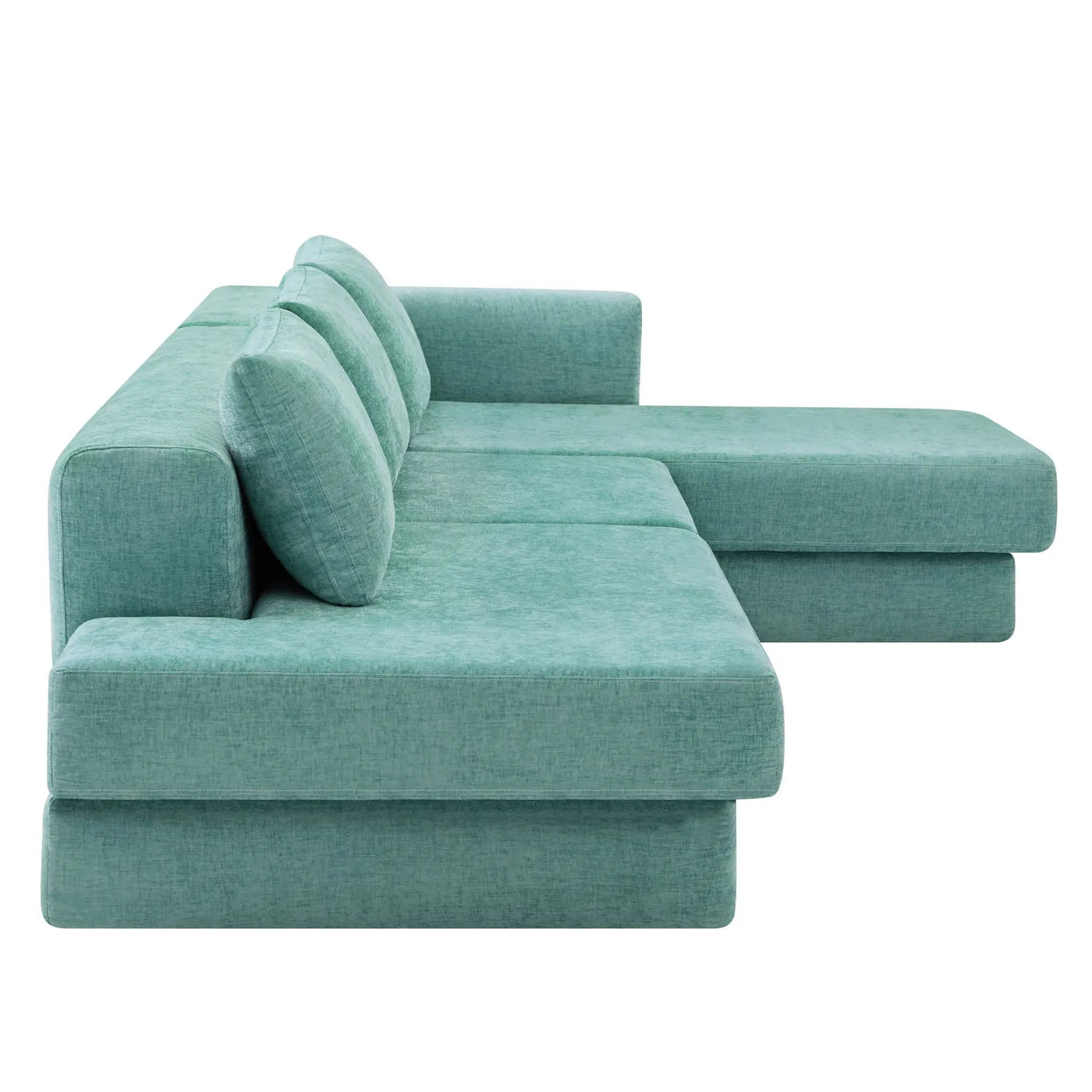 L-Shaped Modular Sofa With Double Layer Cushion by HouseOfZazla