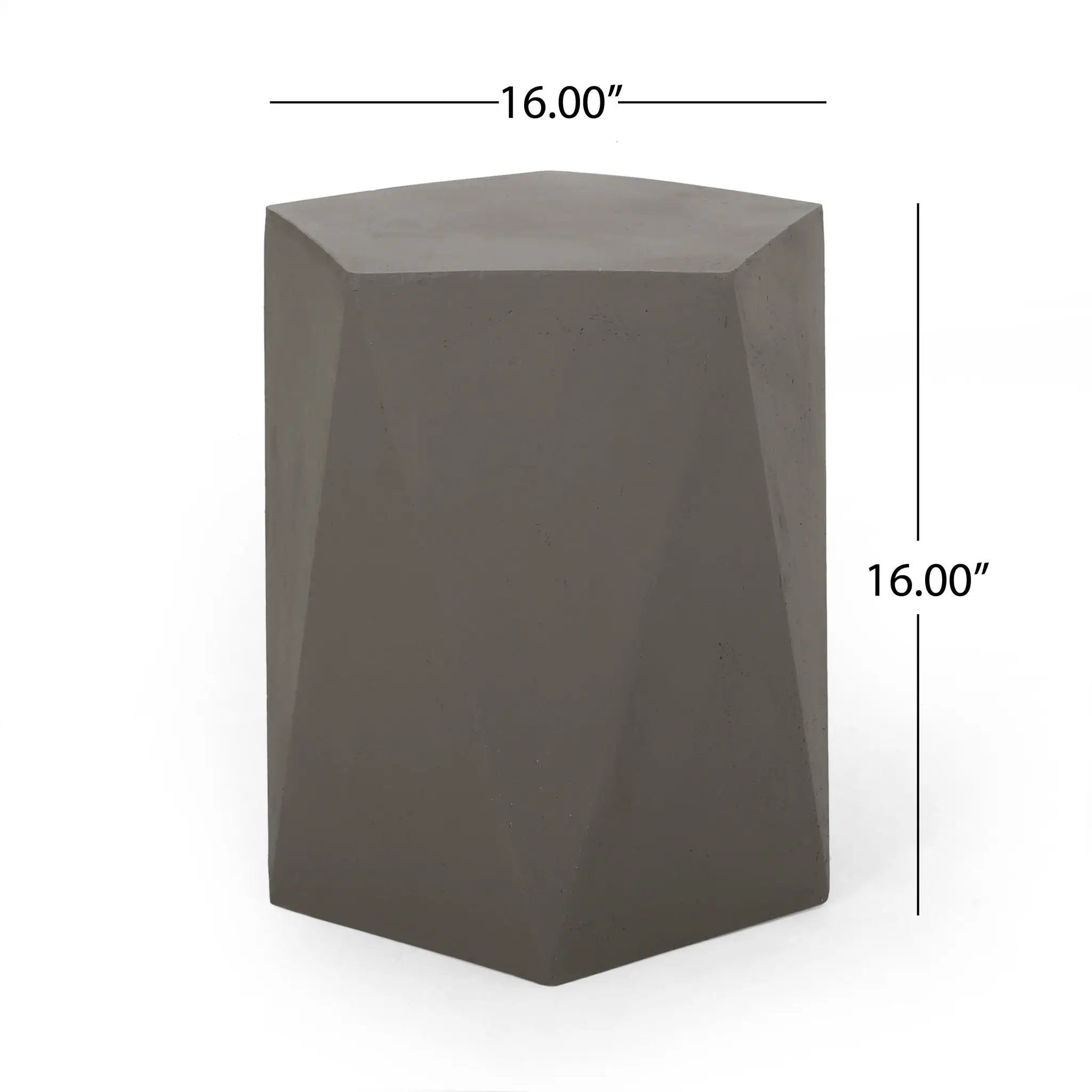 Side Table With Geometric Design by HouseOfZazla