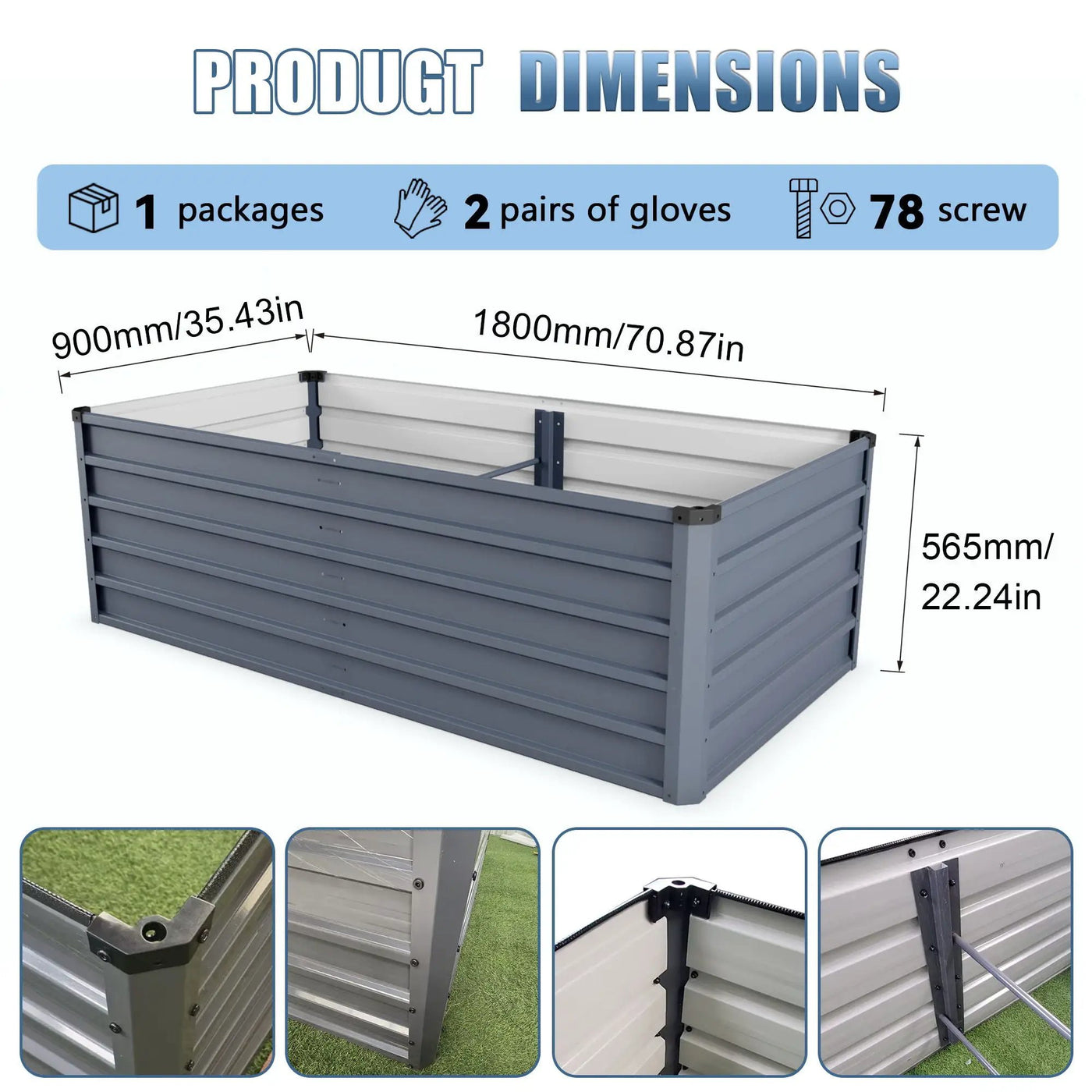 Large Garden Bed For Outdoor by HouseOfZazla