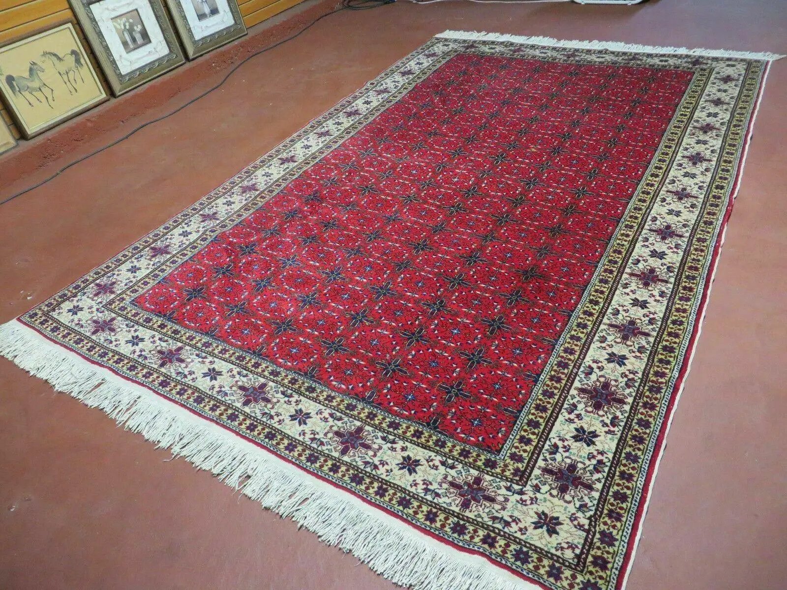 6' X 10' Vintage Handmade Turkish Sevas Kayseri Wool Rug Carpet Nice by Jewel Rugs