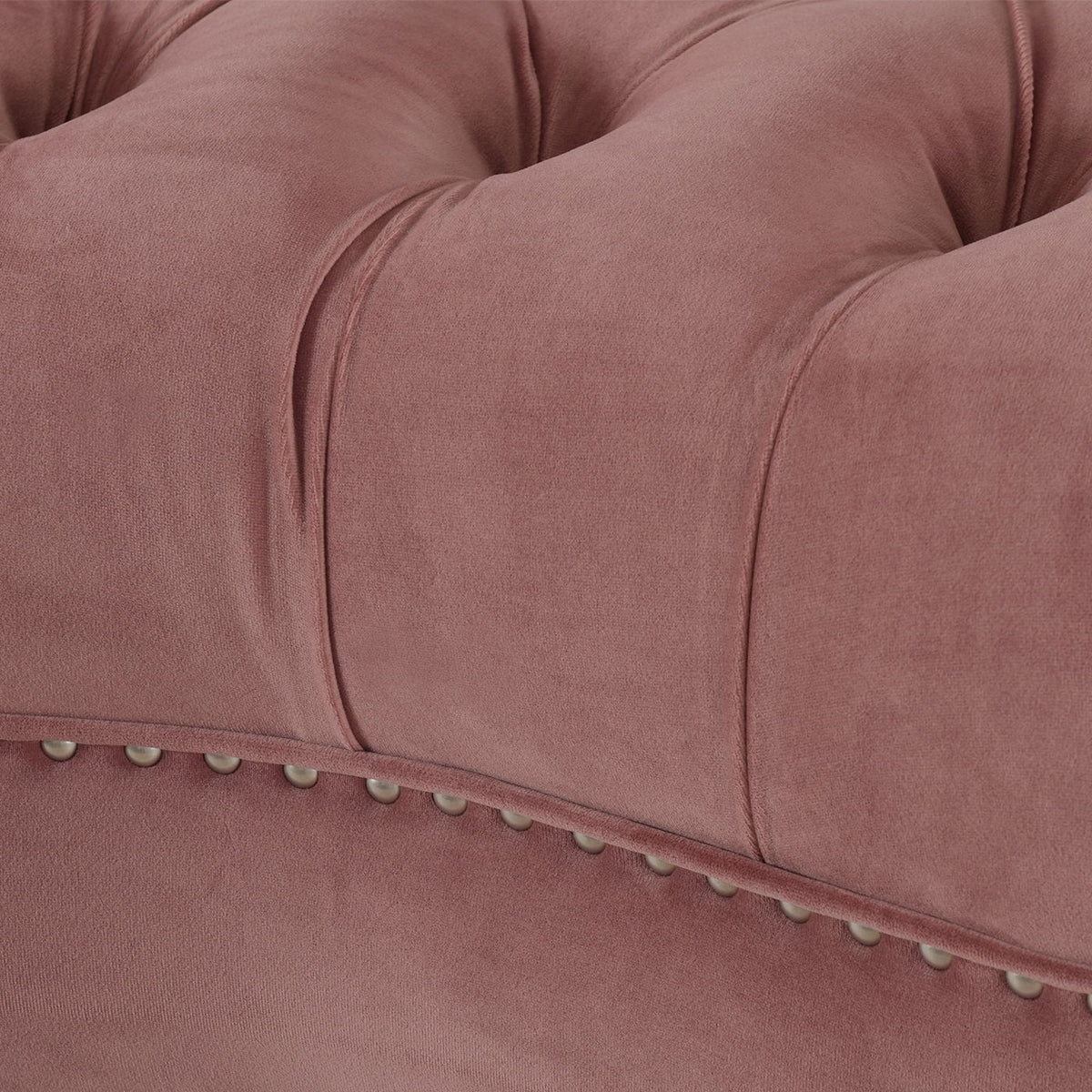 Victorian Tufted Upholstered Accent Chair with Nailhead Trim - Dark Red, Blue, or Pink, photo 19 of 37