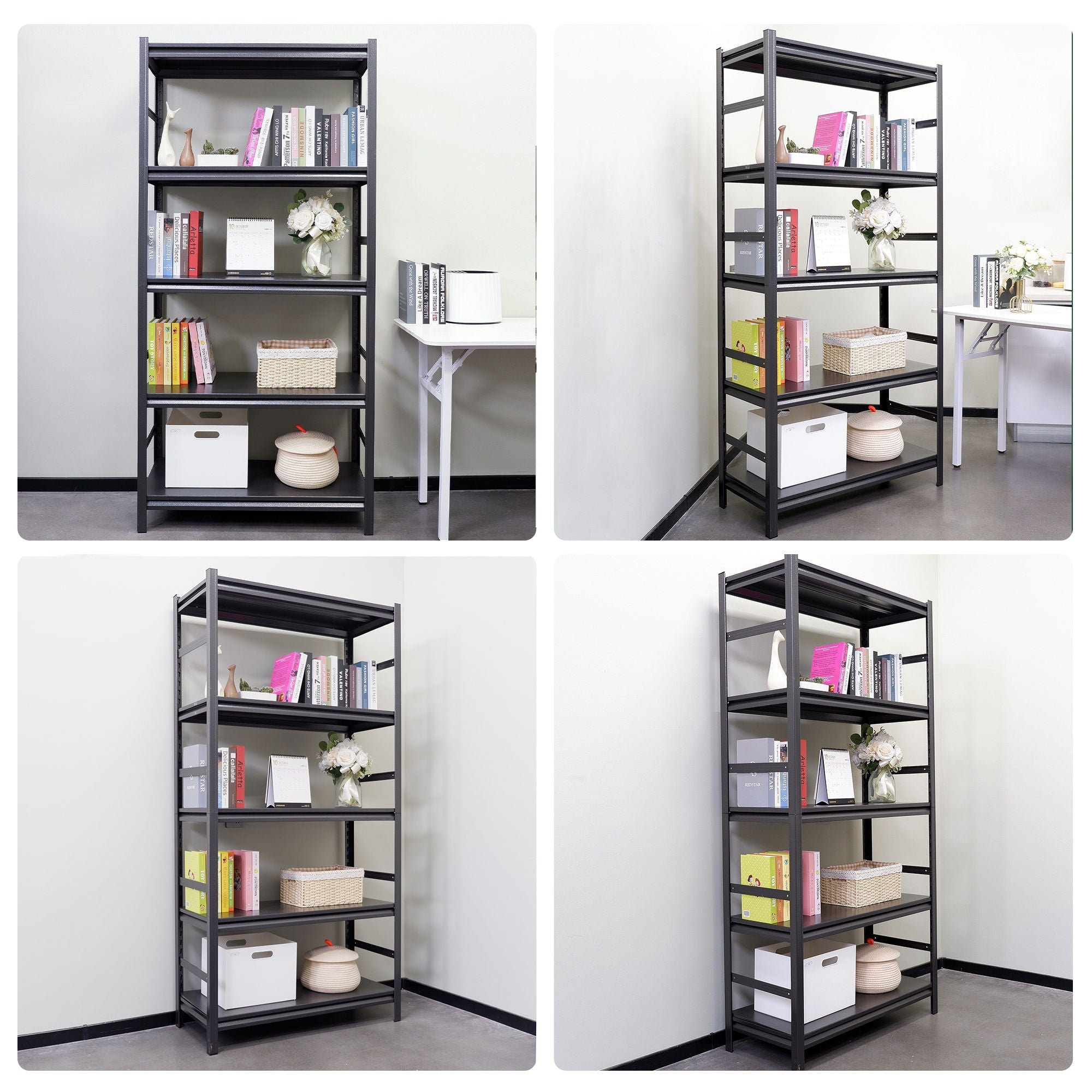 5 Tier Heavy Duty Shelving Unit Adjustable Shelving Units by HouseOfZazla