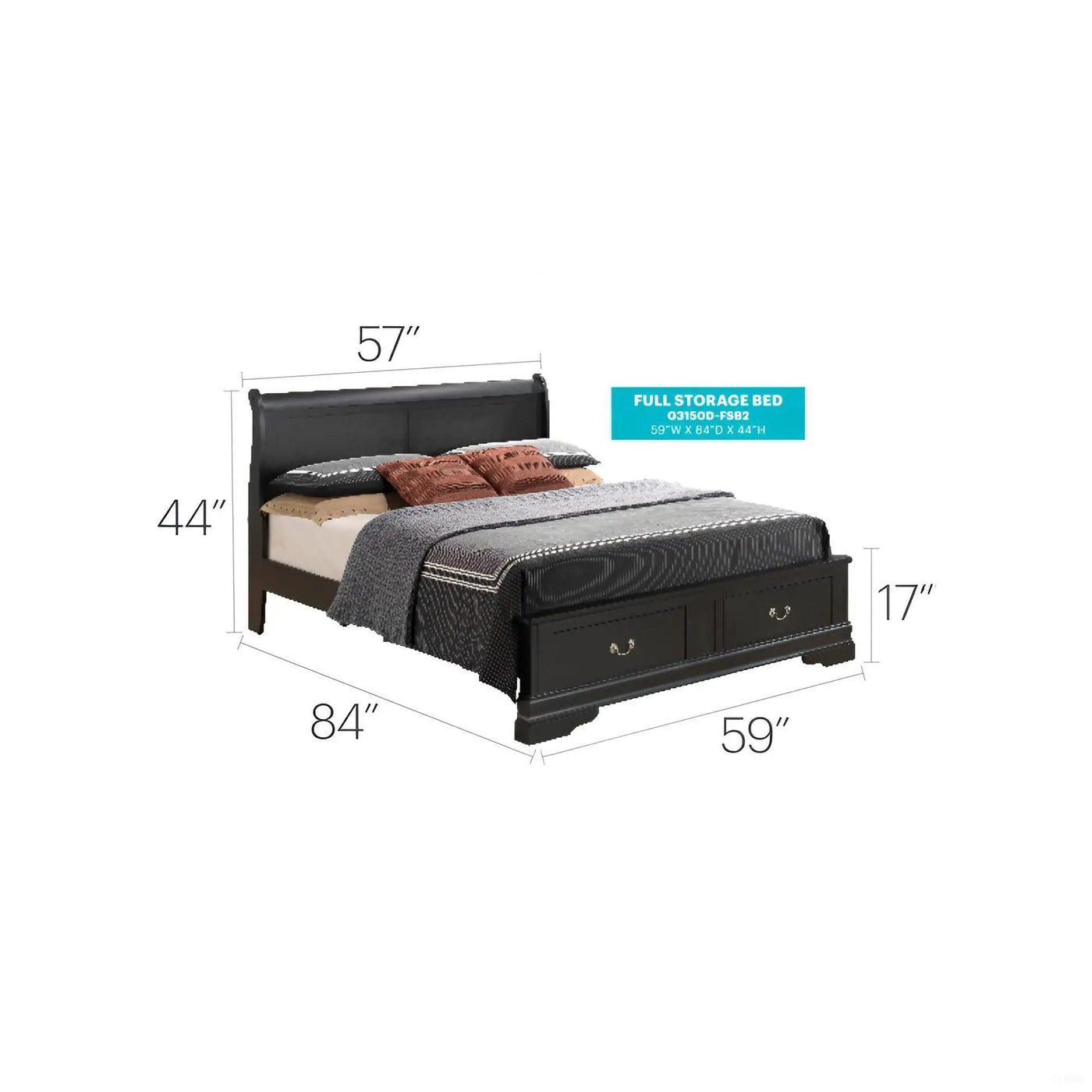 Upholstered Panel Sleigh Bed Design by HouseOfZazla
