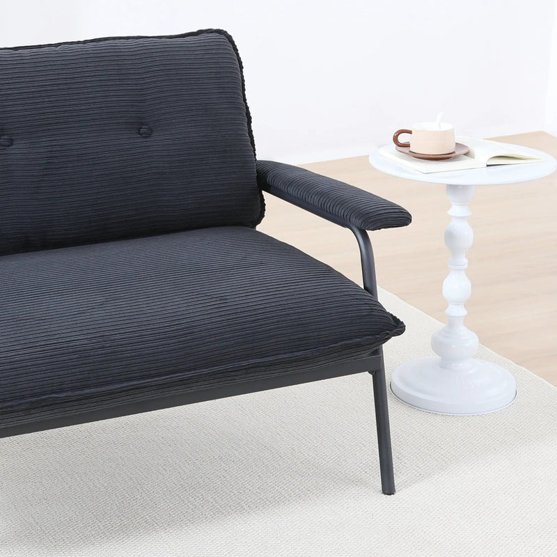 Modern Metal Frame Sofa With Sponge Filling For Compact Spaces And Versatile Use by Unique Piece Furniture