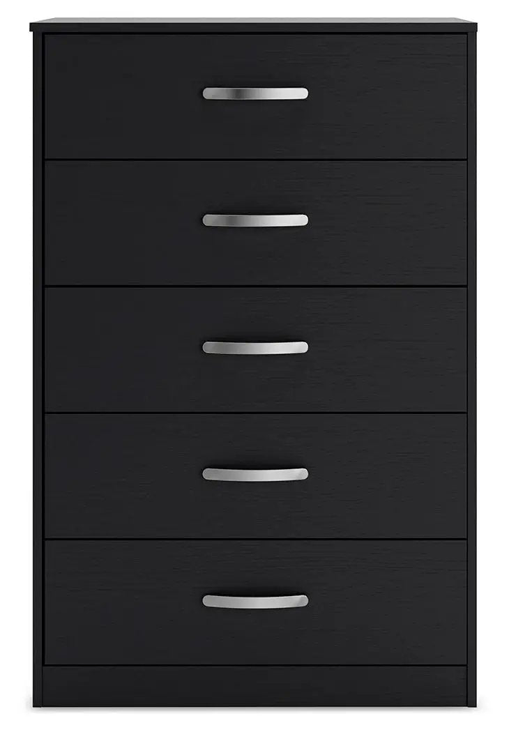 Finch - Five Drawer Chest - 46" Height - Black by Unique Piece Furniture