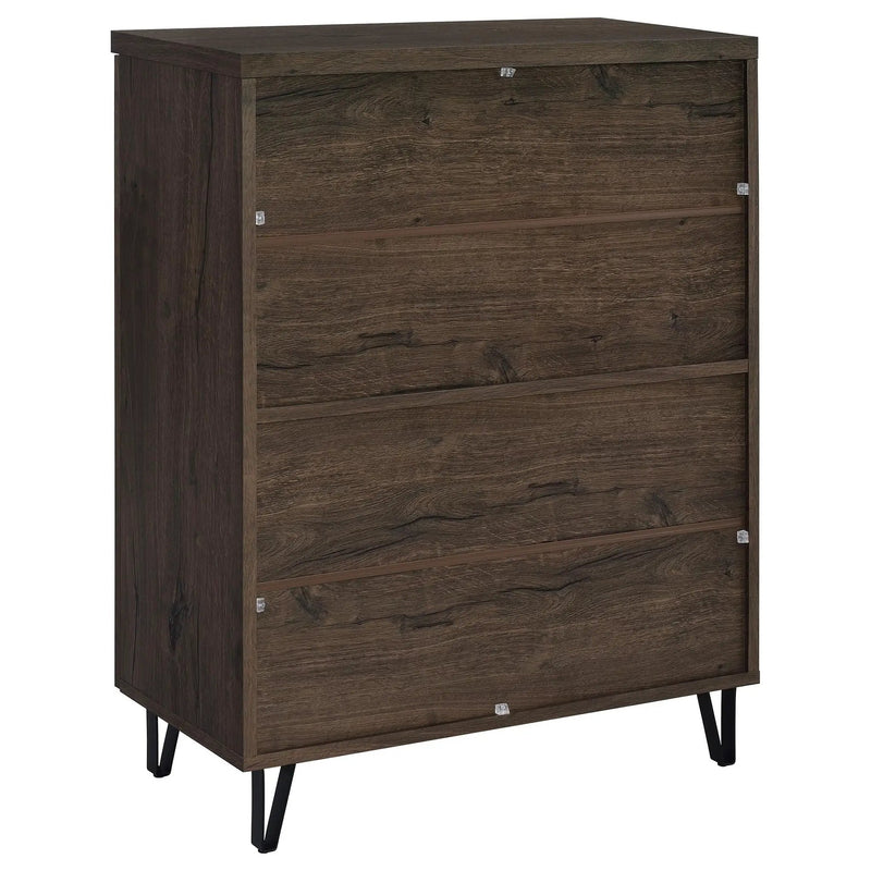 Brixton 2-door Entryway Shoe Storage Cabinets Smoked Oak by Unique Piece Furniture