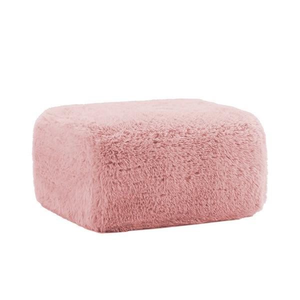 Aviana Ottoman Plush Fabric - Pink, photo 2 of 5