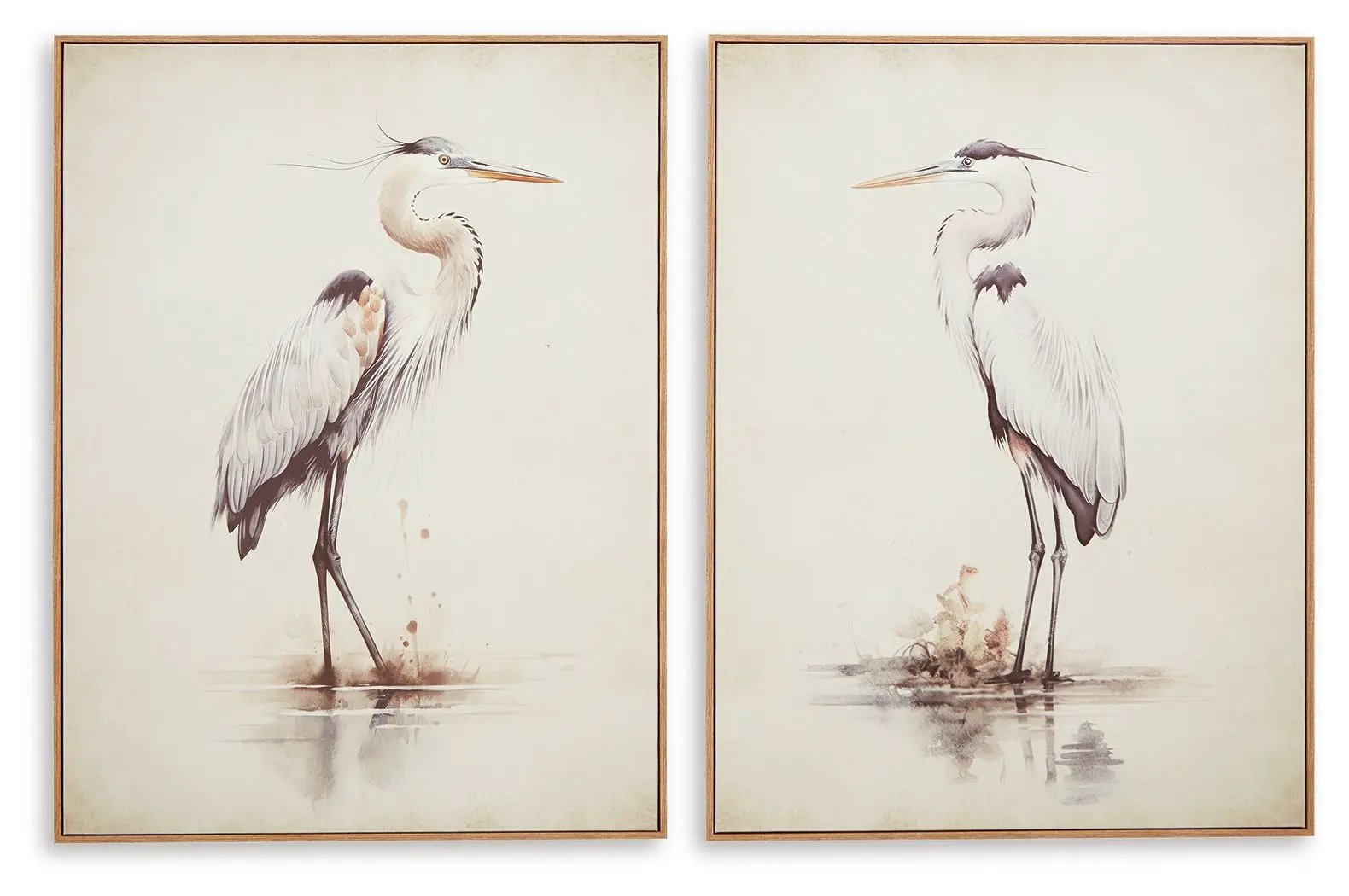 Aubinell - Wall Art Set (Set of 2) - Beige by Unique Piece Furniture