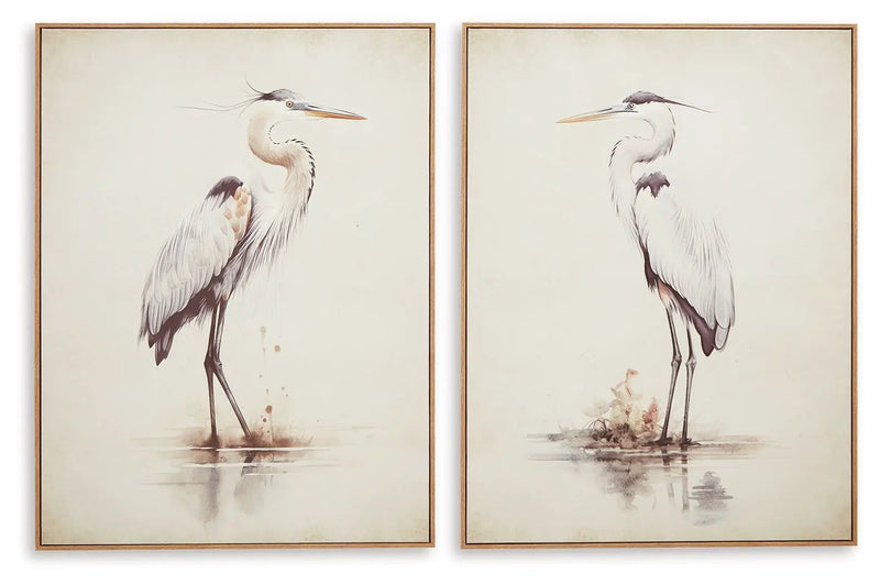 Aubinell - Wall Art Set (Set of 2) - Beige by Unique Piece Furniture