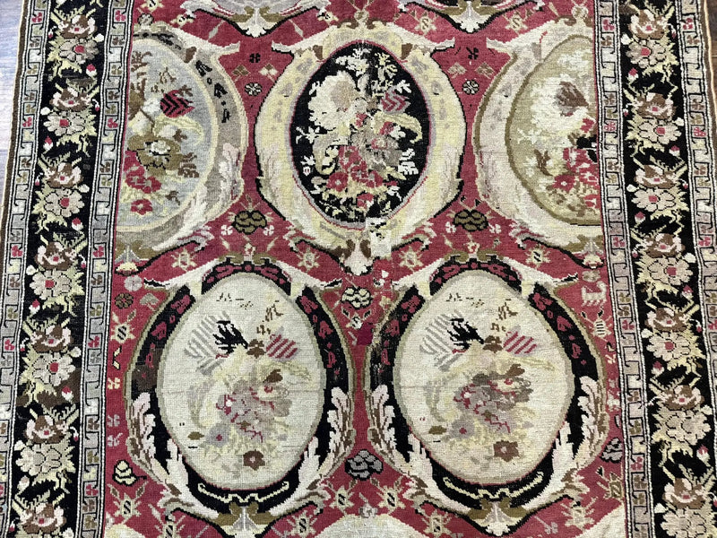 Antique Caucasian Karabakh Rug 5x10 by Jewel Rugs