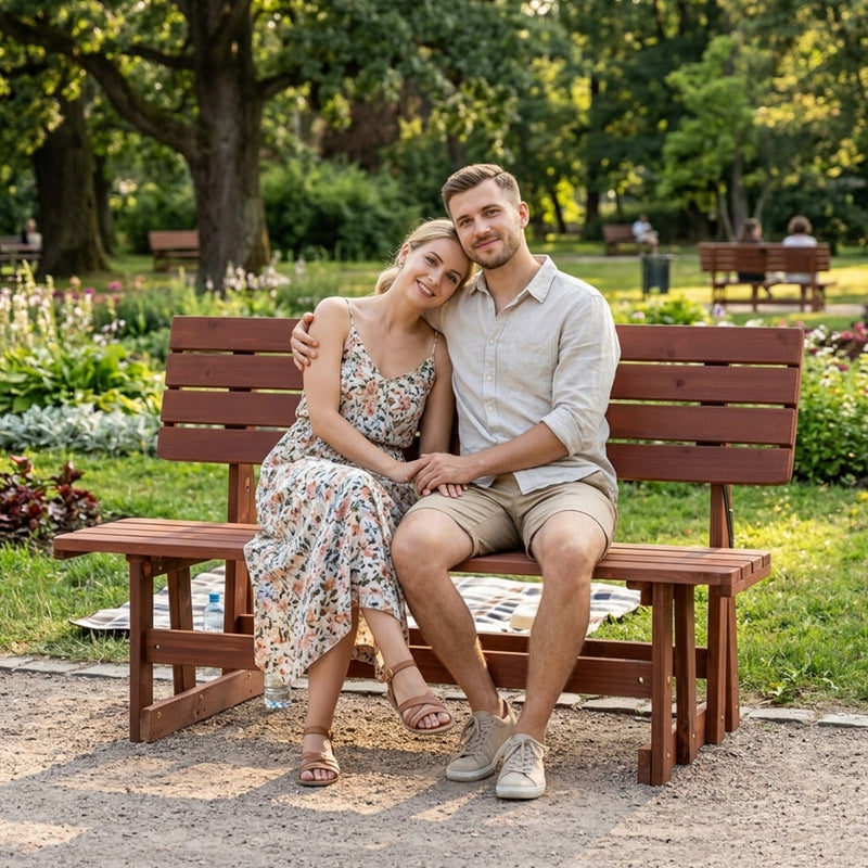 2-in-1 Convertible Bench Picnic Table by HouseOfZazla