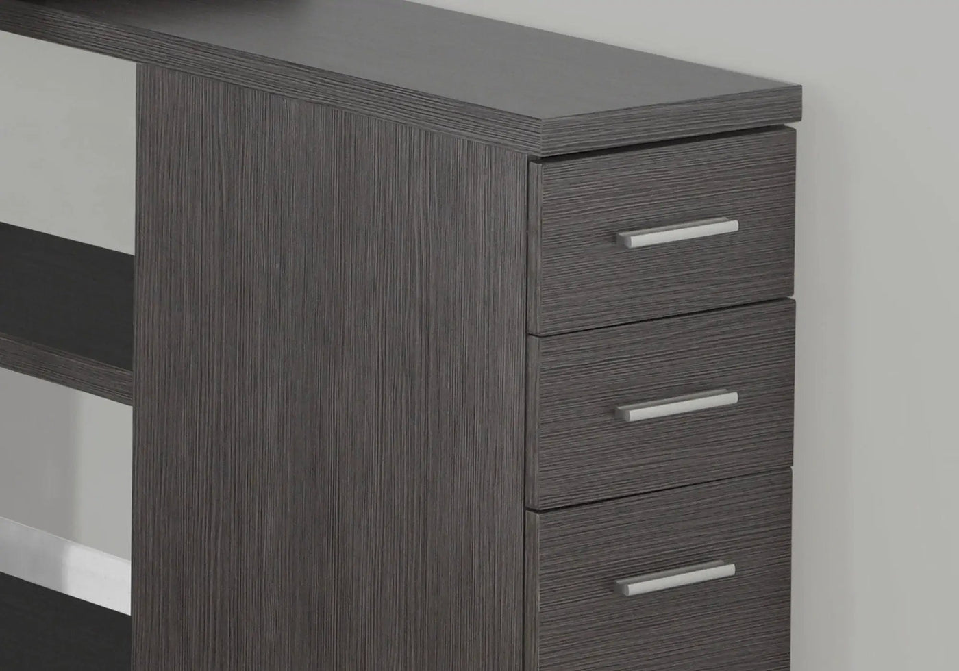 L-Shape Computer Desk with Storage Drawers by HouseOfZazla