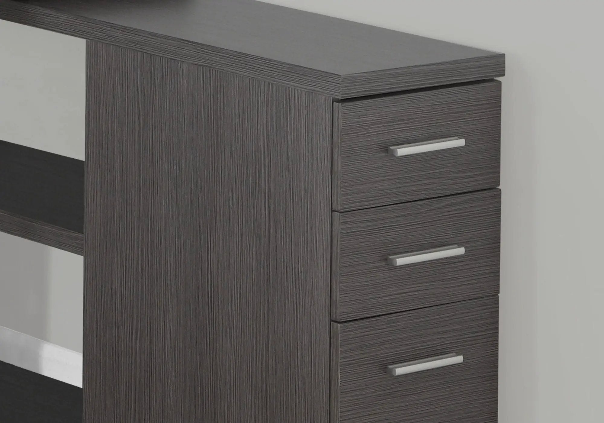 L-Shape Computer Desk with Storage Drawers by HouseOfZazla