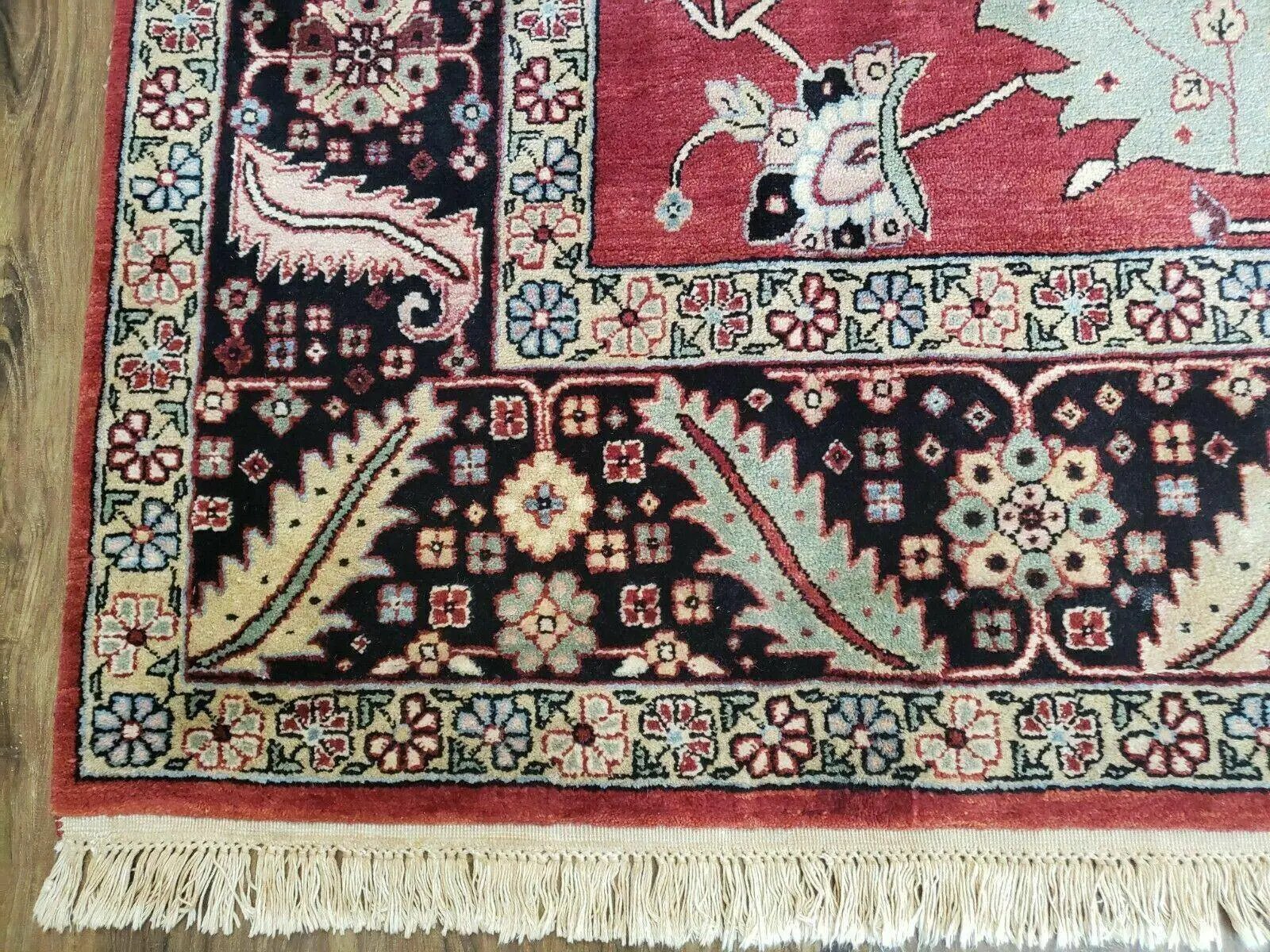 10' X 14' Vintage Hand Made Turkish Wool Rug Carpet Red Black Hand Knotted Nice by Jewel Rugs