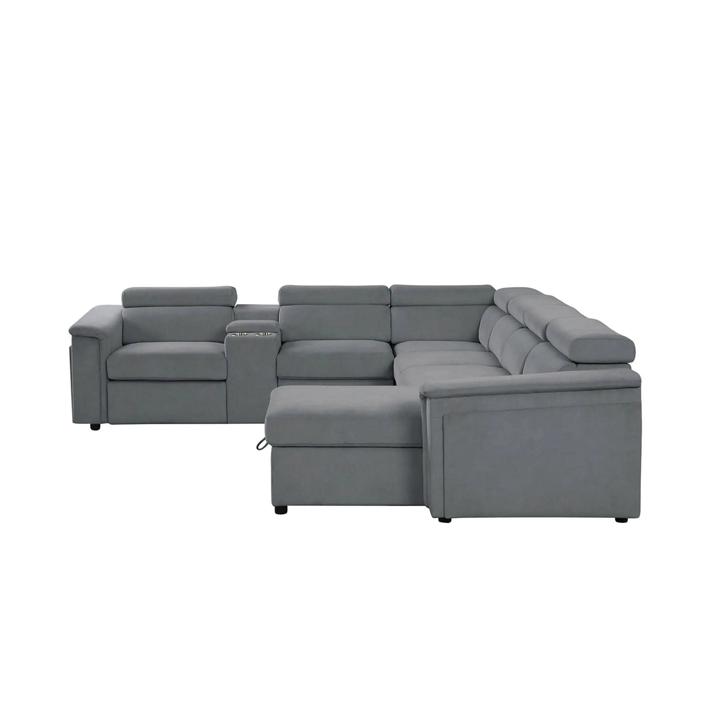 Harvey - Power Recliner Sleeper Sectional by HouseOfZazla