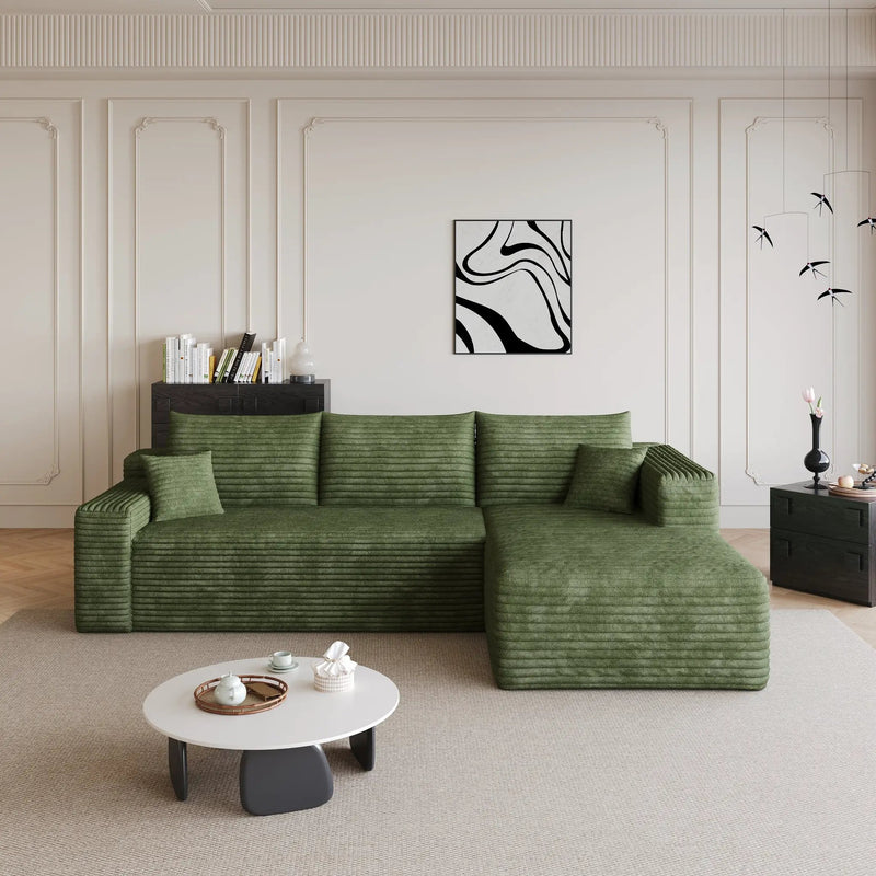 95" Cloud Sectional Sofa by HouseOfZazla