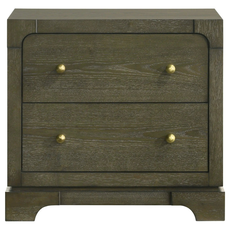 Gran Park 2-drawer Nightstand Bedside Table Dark Cocoa by Unique Piece Furniture