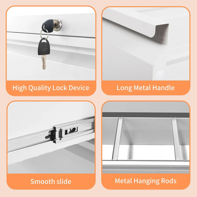 Premium Drawer Metal Lateral File Cabinet With Lock by HouseOfZazla