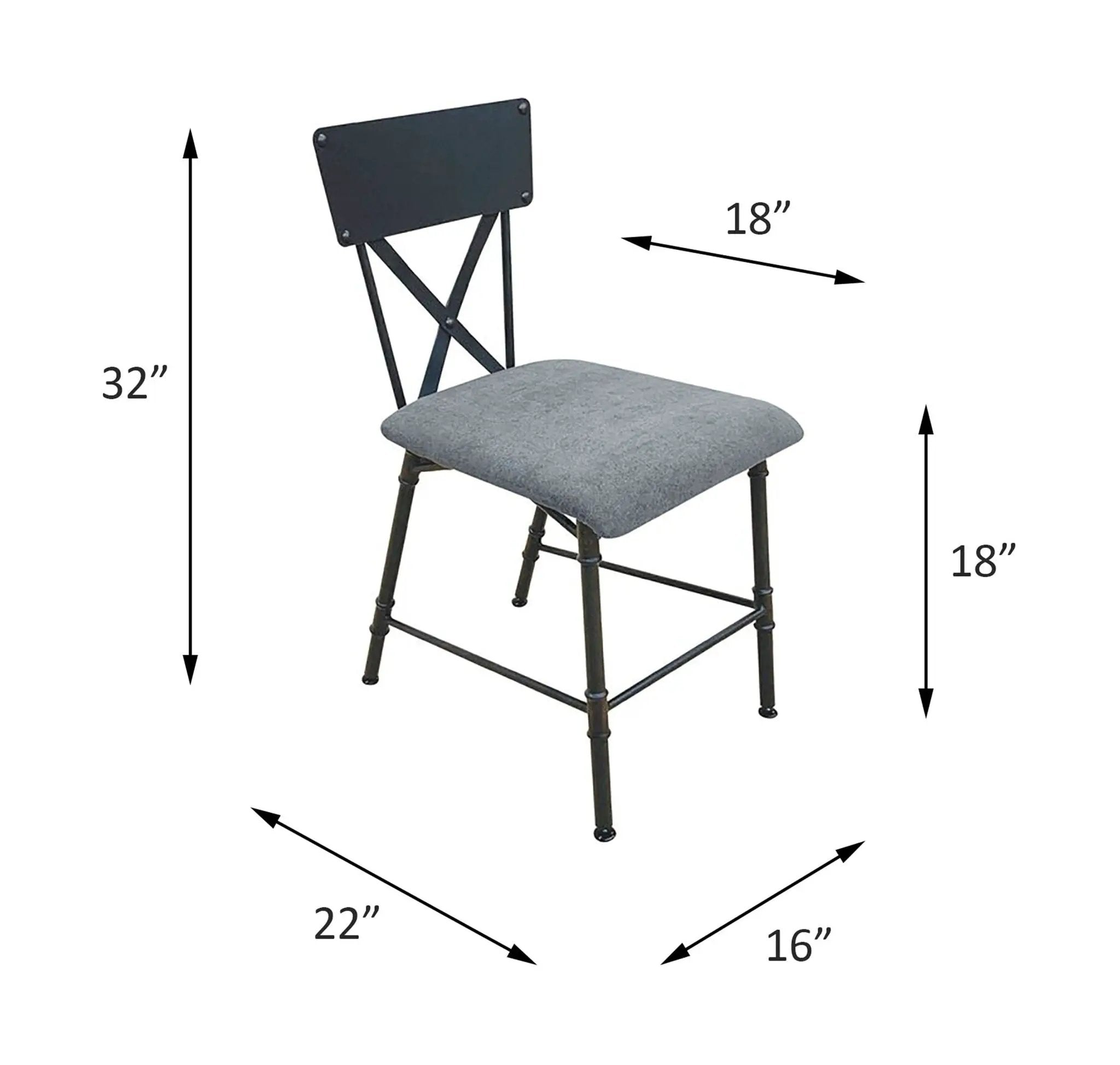 Brantley - Office Chair - Antique Oak / Sandy Gray by Unique Piece Furniture