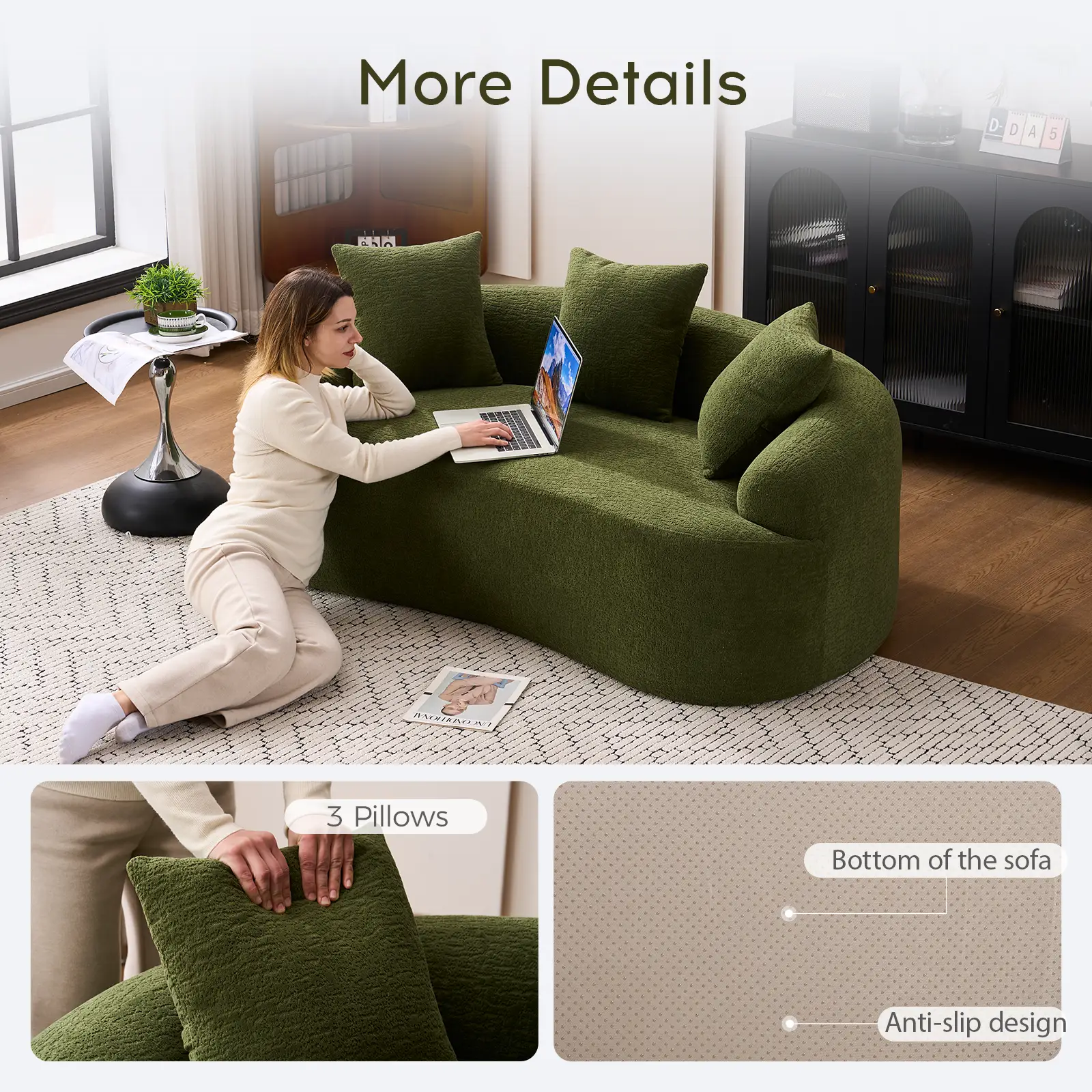 Compression Loveseat Sofa by HouseOfZazla