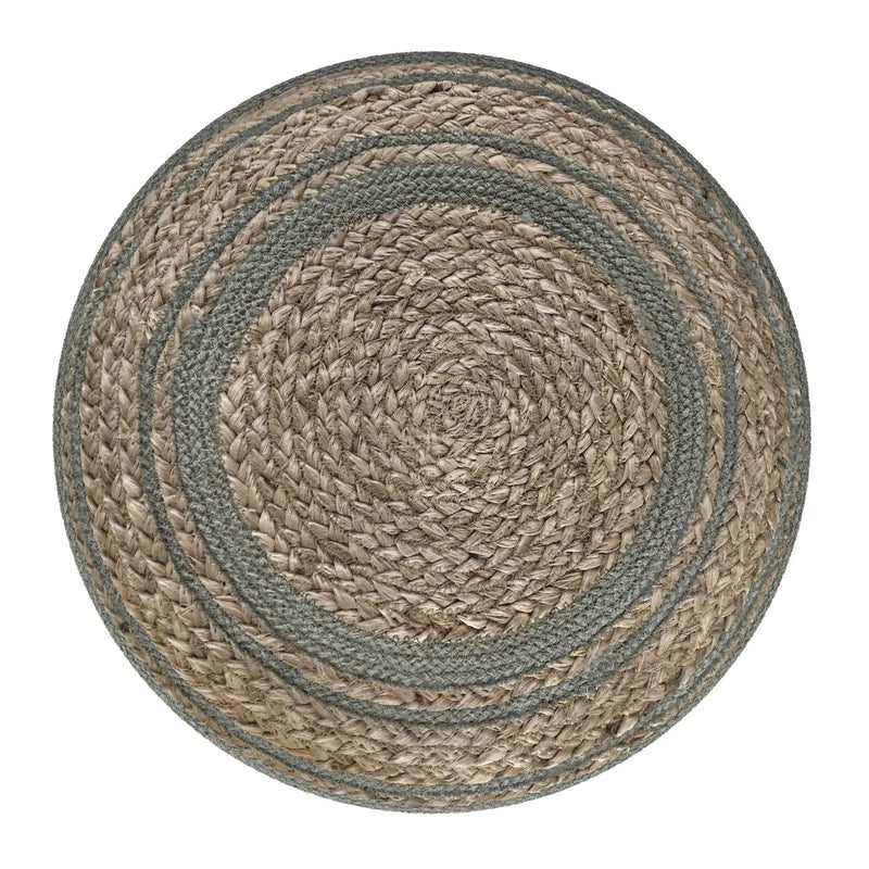 Serena - Handcrafted Round Braided Pouf by Unique Piece Furniture