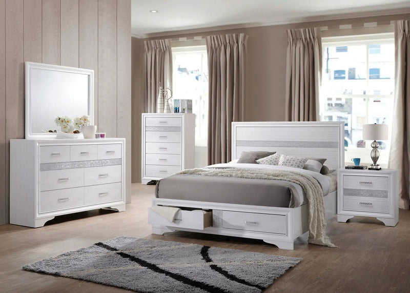 Miranda 5-piece California King Bedroom Set White by Unique Piece Furniture