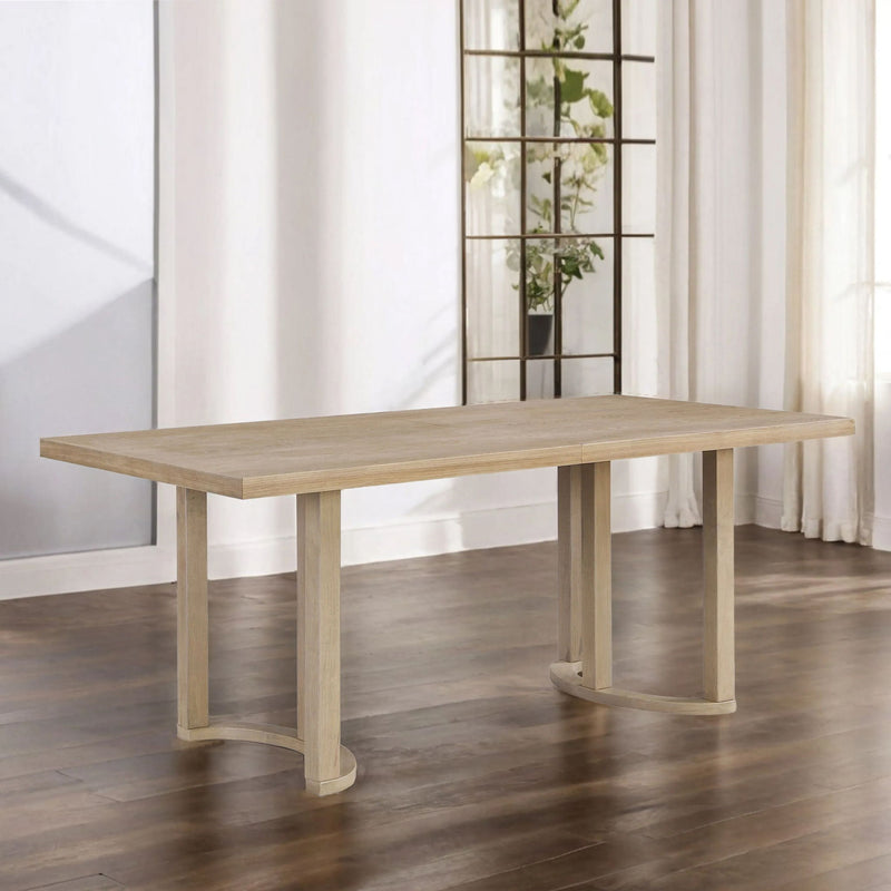 Modern Dining Table Solid Wood by HouseOfZazla