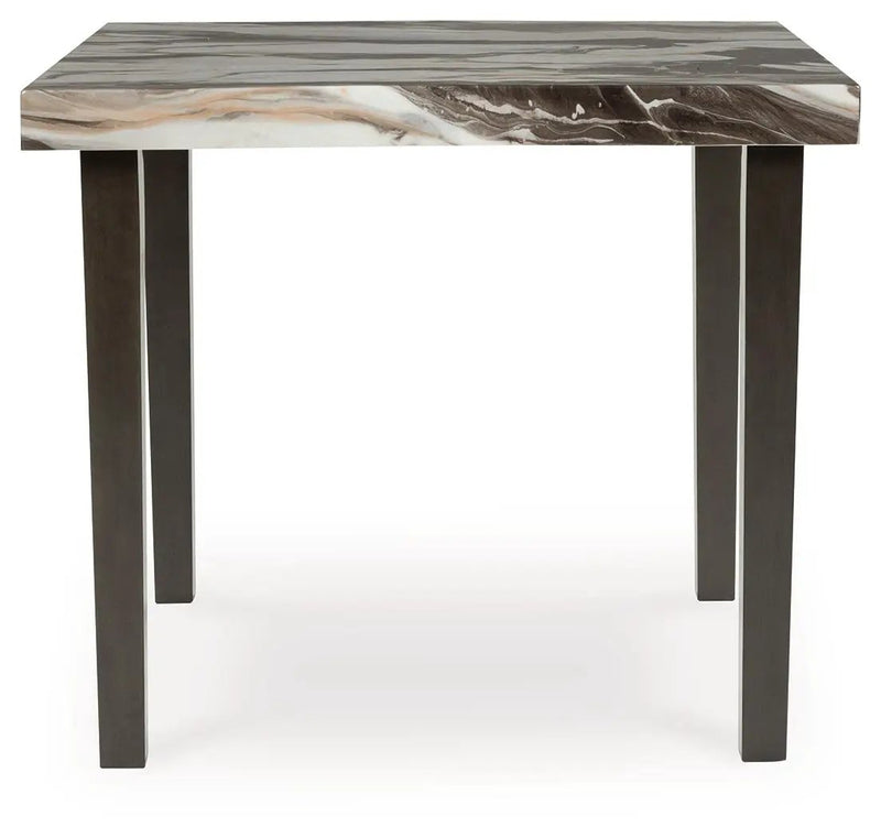 Jeshina - Square Dining Room Counter Table - Dark Brown / Beige by Unique Piece Furniture