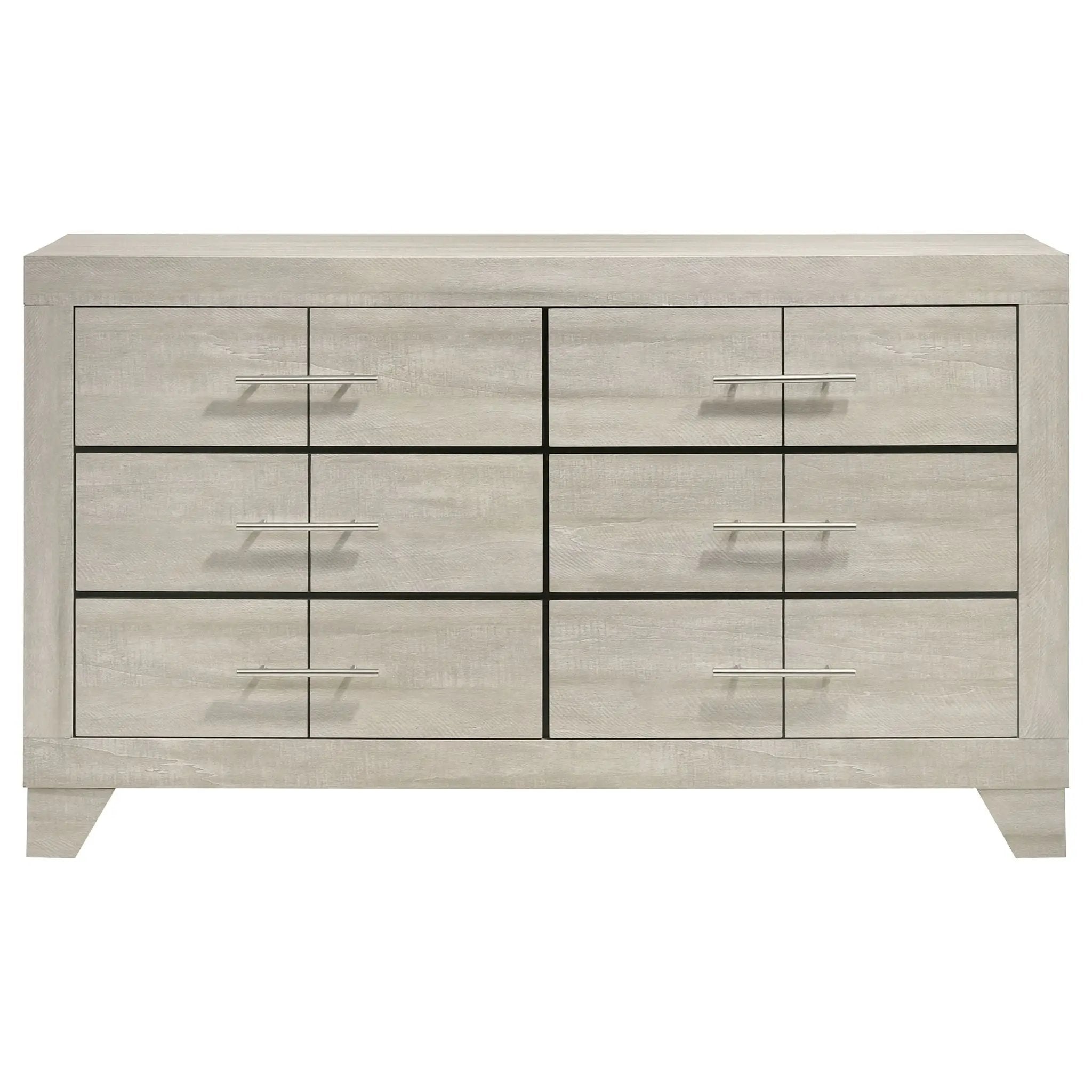 Trenton 6-drawer Bedroom Dresser Rustic Cream by Unique Piece Furniture