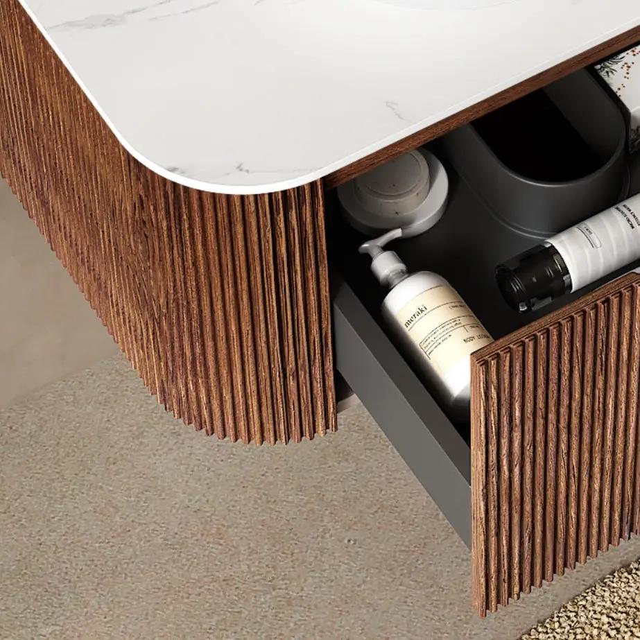 Dina 60'' Wall Mounted Plywood Cabinet with Carrara by HouseOfZazla