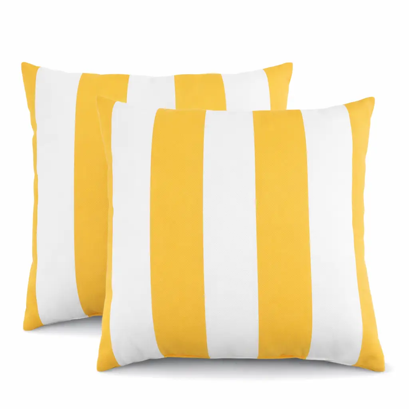 2 Pack Outdoor Throw Pillows Waterproof & Fade-Resistant by HouseOfZazla