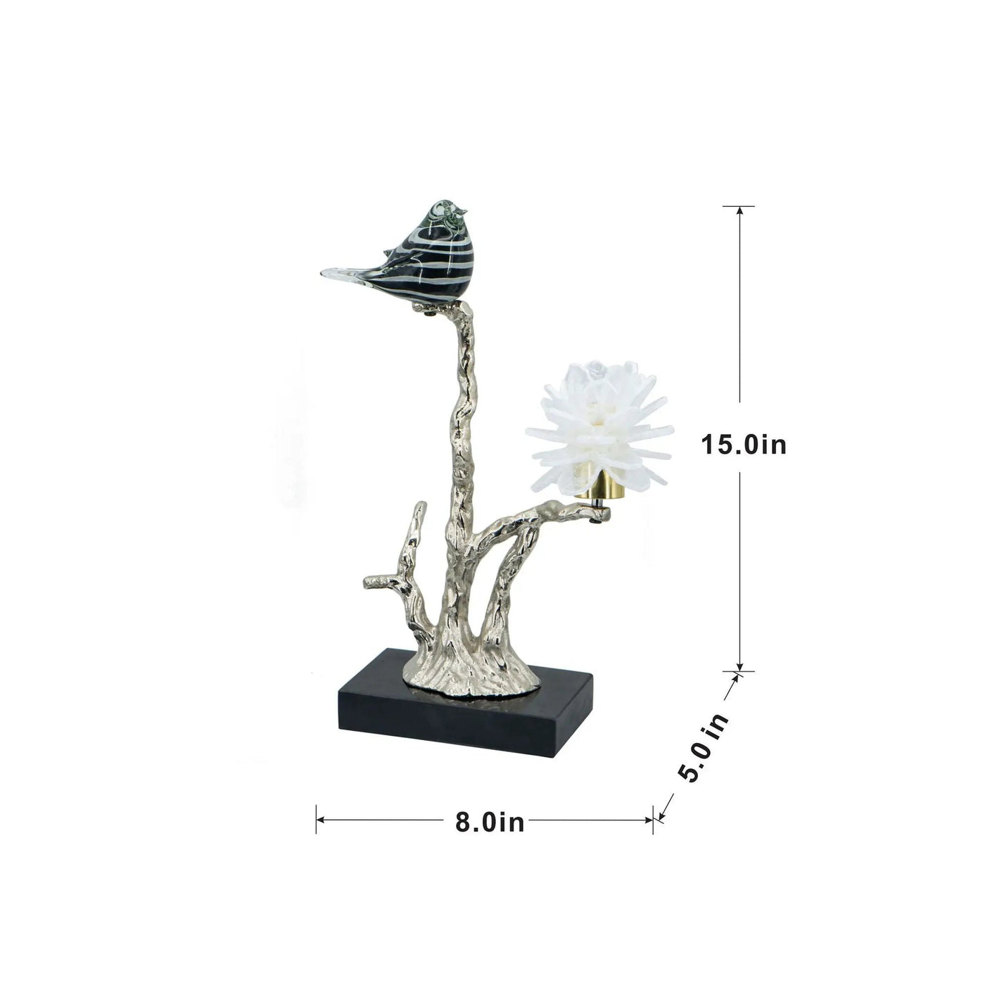Aluminum Candle Holder With Marble Stand by HouseOfZazla