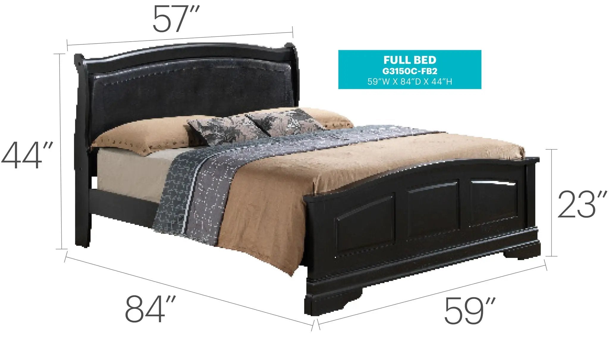 Panel Sleigh Bed Elegantly Crafted by Unique Piece Furniture