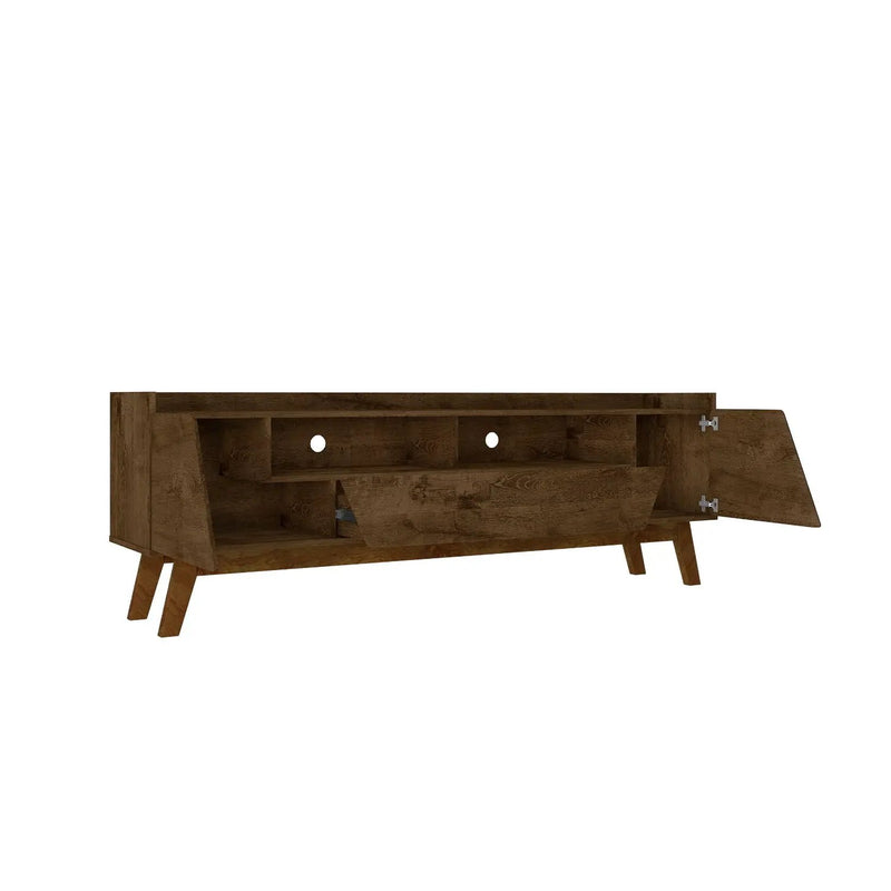 Marcus - TV Stand With 4 Shelves And Soft Close Doors by HouseOfZazla