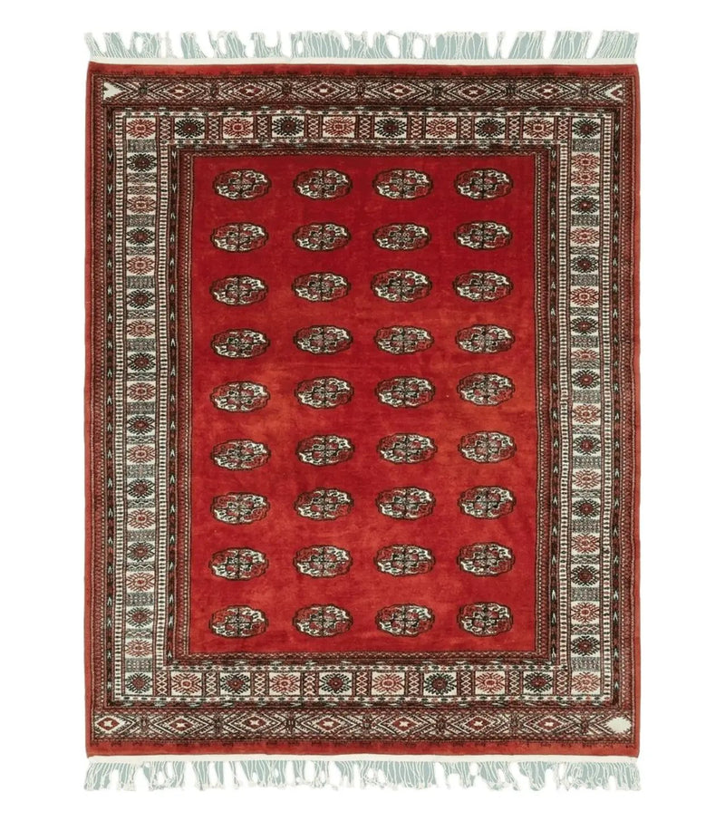 7' X 9' Vintage Handmade Bokhara Turkoman Pakistan Wool Rug Carpet Nice by Jewel Rugs