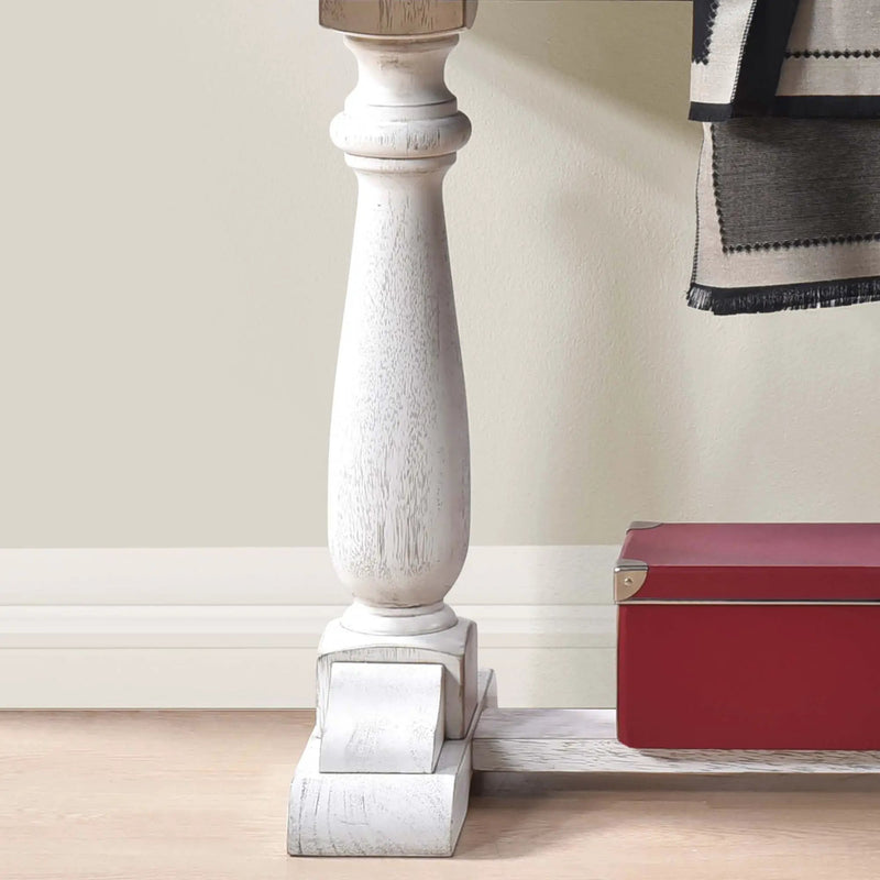 Farmhouse Retro Design Pedestal Sofa Tabe by Unique Piece Furniture