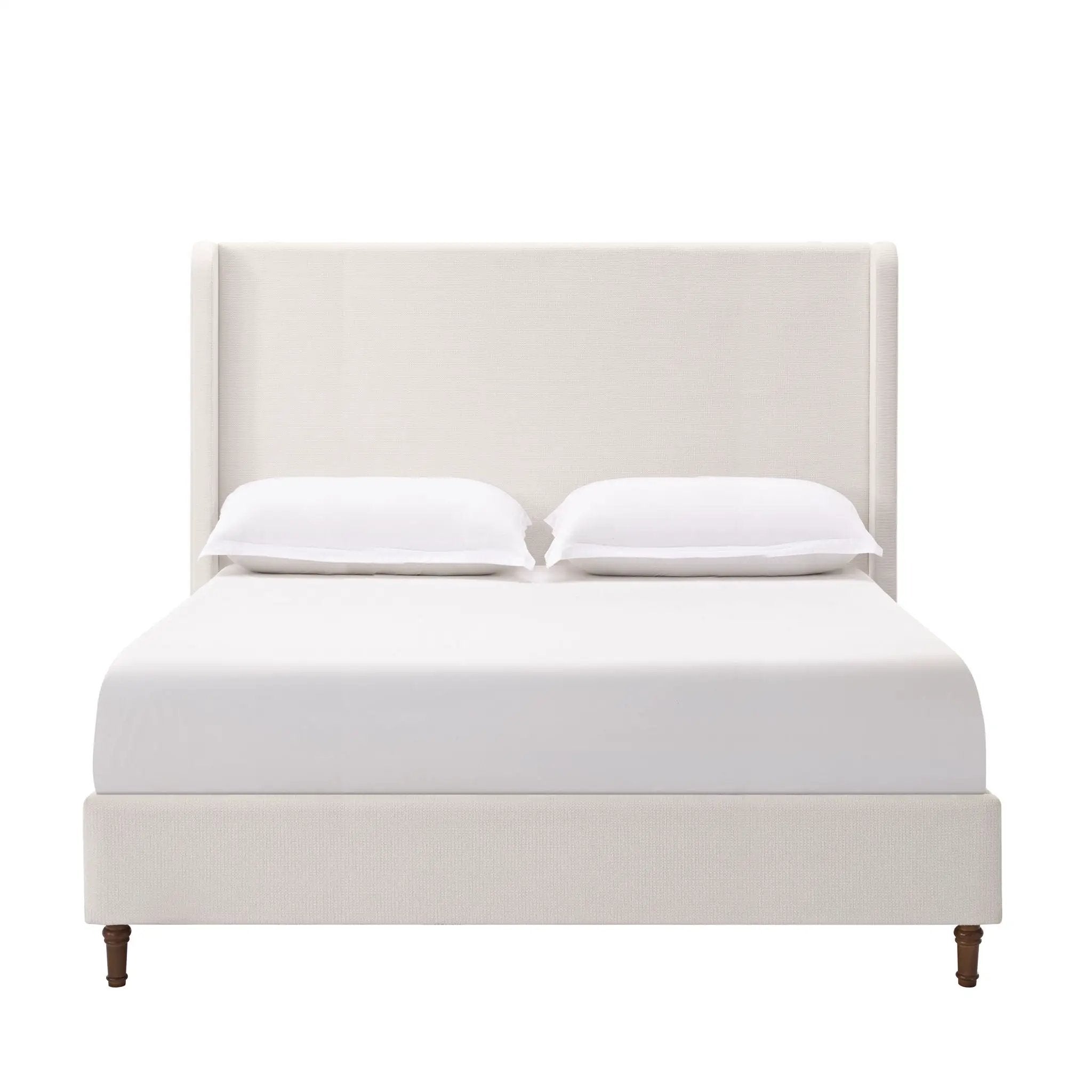 Harper - Tall Headboard Upholstered Bed / High Headboard / Elegant Simplicity / No Box Spring Needed by Unique Piece Furniture