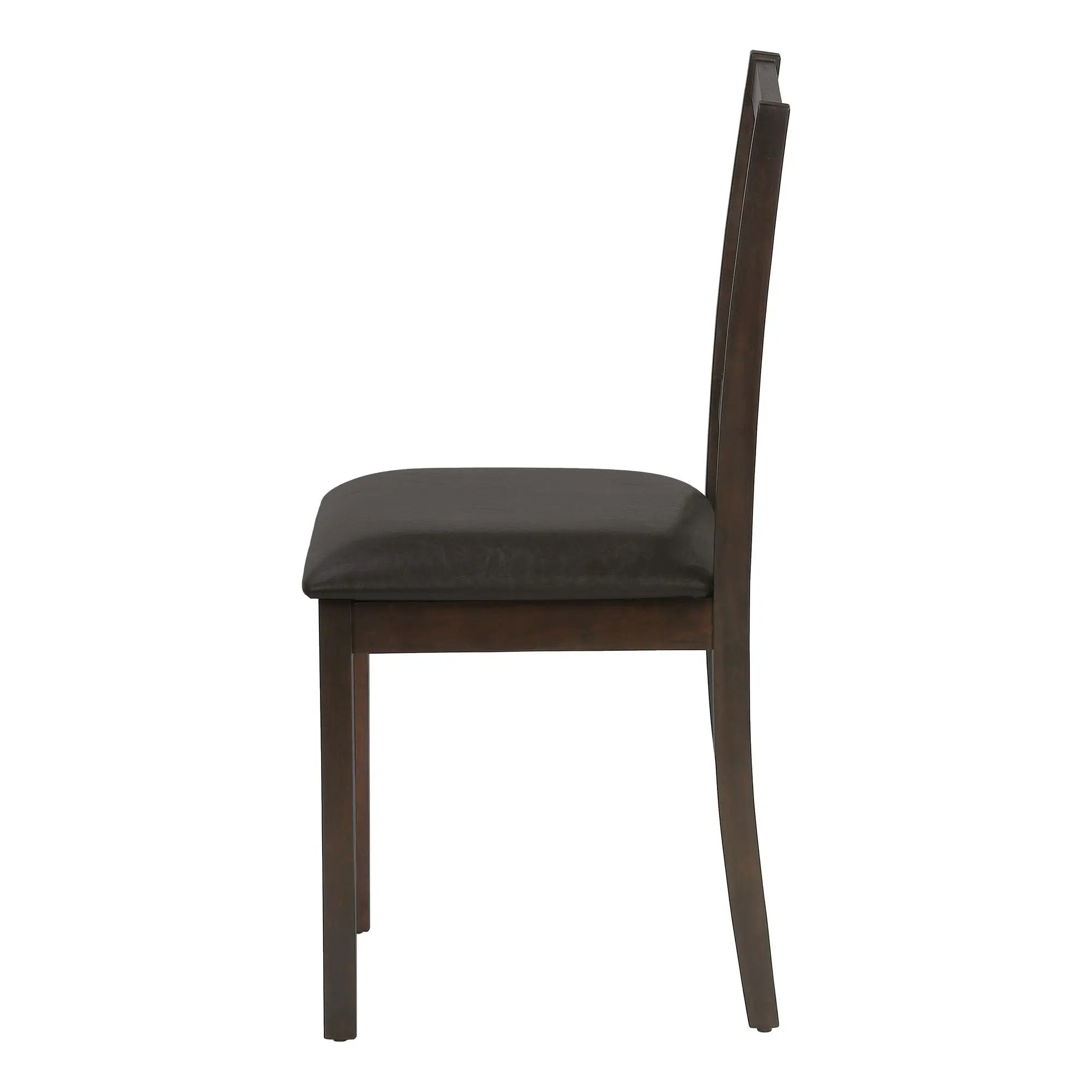 Dining Chair, Side, Upholstered For Dining Room, Transitional (Set of 2) - Brown by Unique Piece Furniture