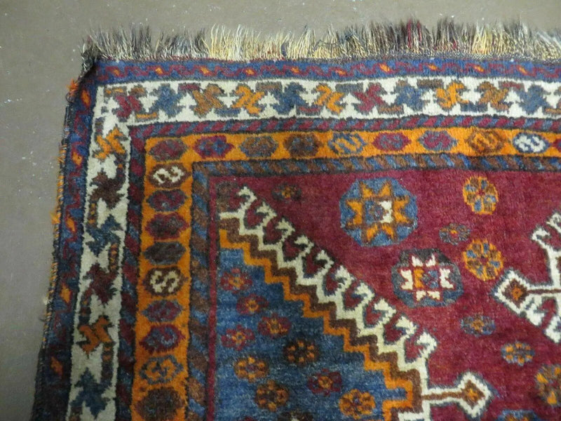 4' X 7' Antique Handmade Tribal Turkish Wool Rug Nice by Jewel Rugs