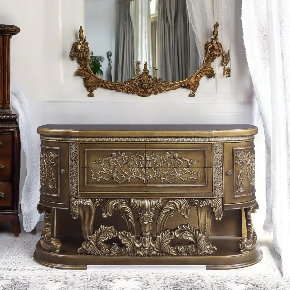 Constantine - Server - Brown & Gold by Unique Piece Furniture