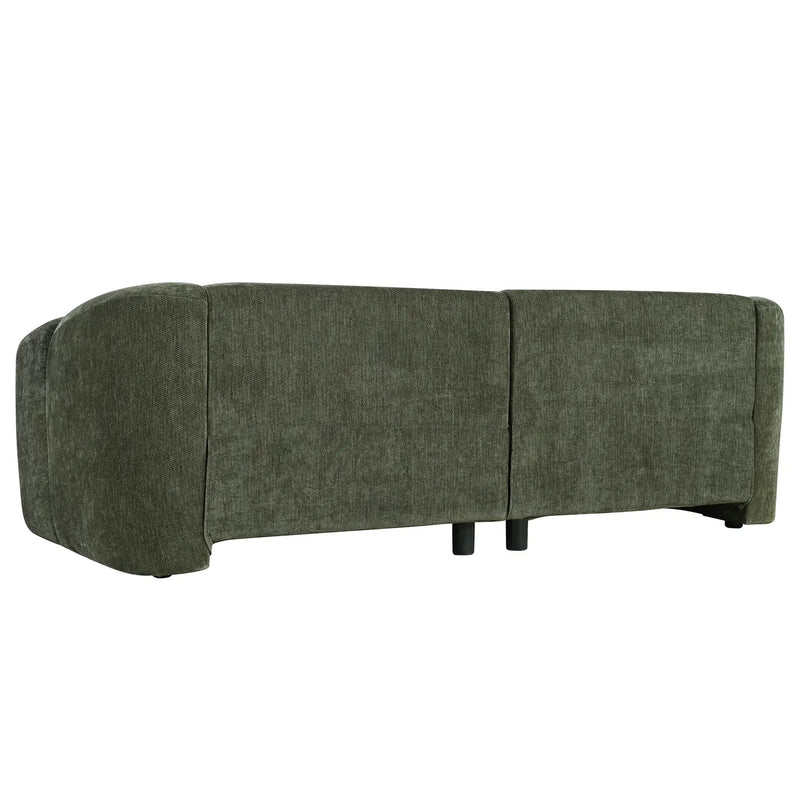 87.4" Modern Minimalist Curved Block Sofa by HouseOfZazla