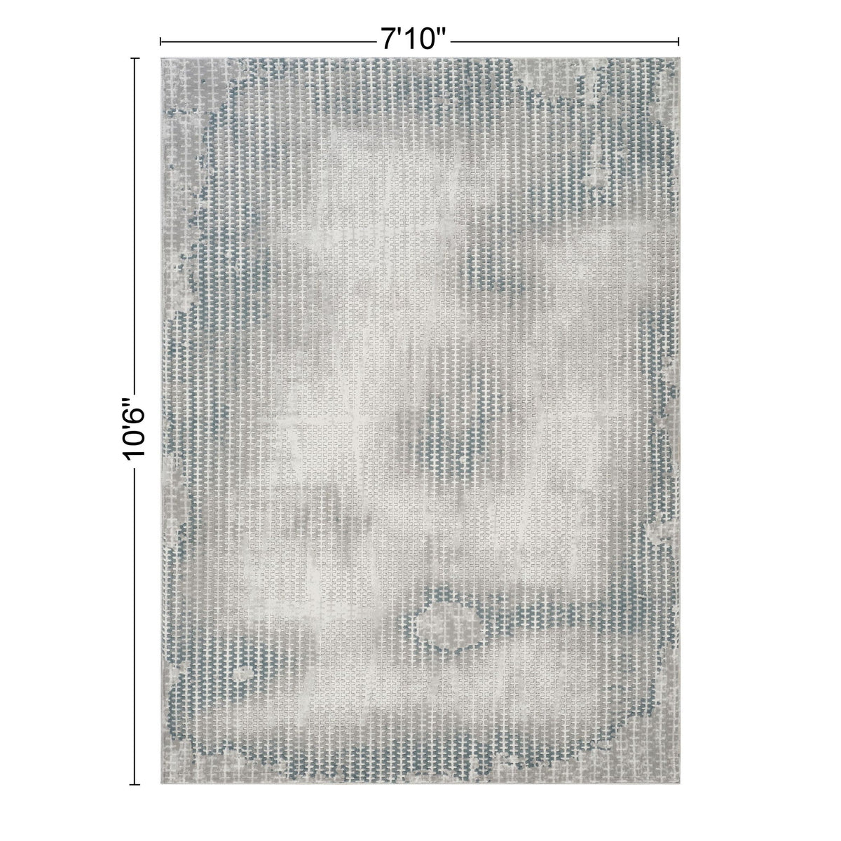 Gray Contemporary Area Rug with 3D Effect - Geometrix, photo 6 of 8