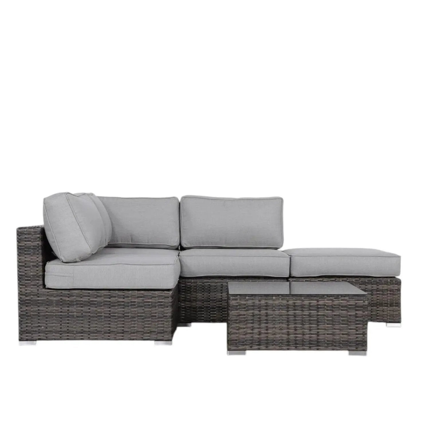 Seating Set With Cushions Handcrafted Wicker Design by HouseOfZazla