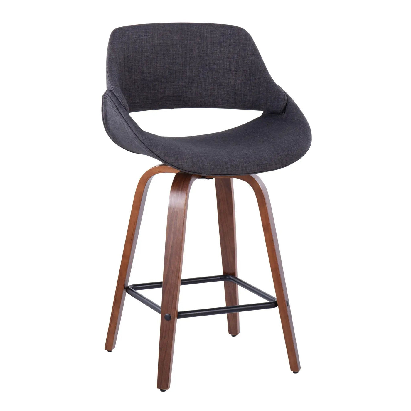Fabrico - Mid-Century Modern, Counter Stool (Set of 2) by HouseOfZazla