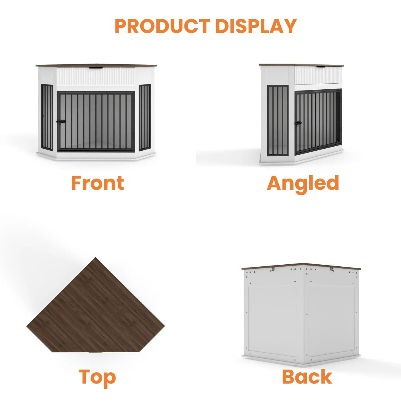 Corner Dog Crate by HouseOfZazla