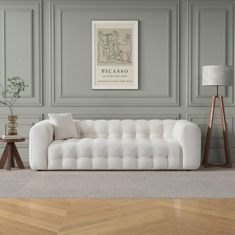 Beige Modern Tufted Chesterfield Sofa with Deep Button Tufting, photo 7 of 10